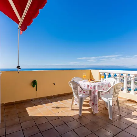 Penthouse With Panoramic Ocean Views & Terrace In Torviscas Costa Adeje (Tenerife)
