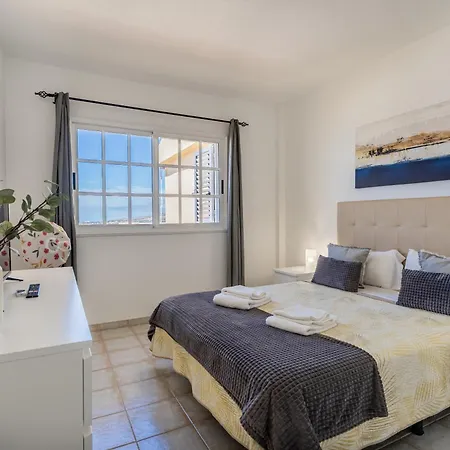 Penthouse With Panoramic Ocean Views & Terrace In Torviscas Appartement Costa Adeje (Tenerife)