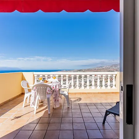 Penthouse With Panoramic Ocean Views & Terrace In Torviscas Appartement Costa Adeje (Tenerife)